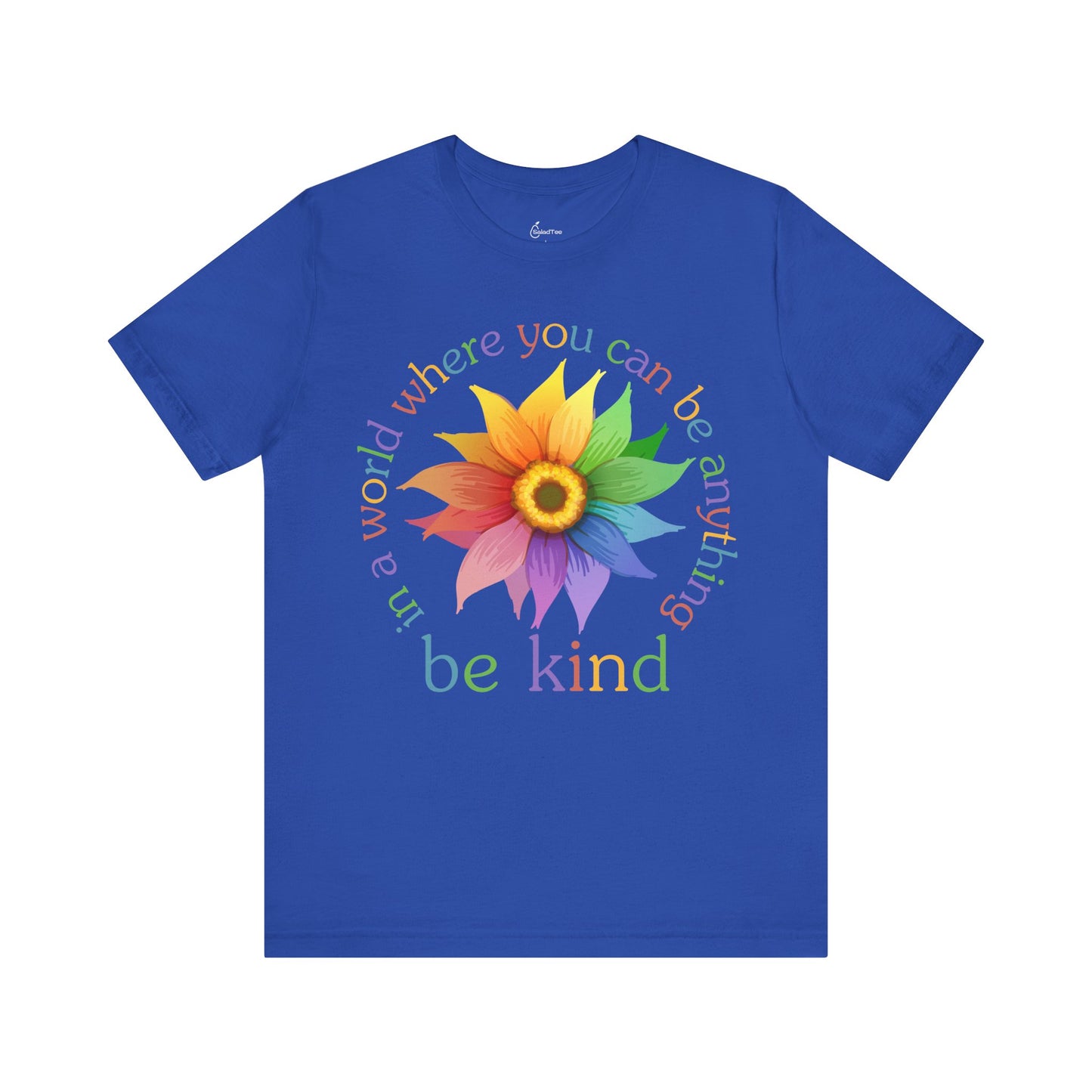 Rainbow Sunflower Be Kind Tee