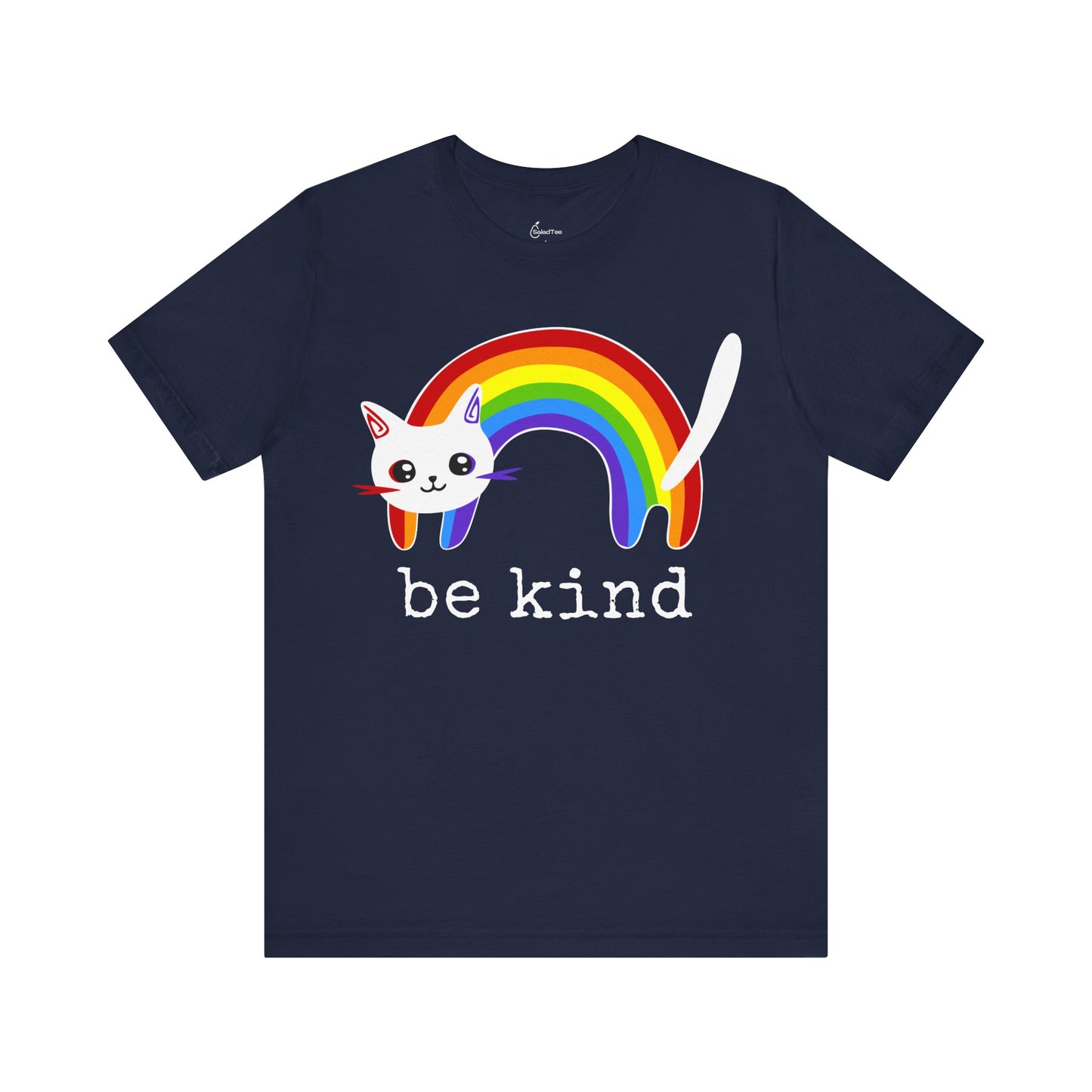 Be Kind Rainbow Cat Tee