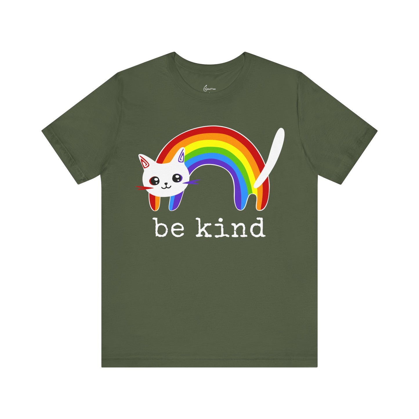 Be Kind Rainbow Cat Tee