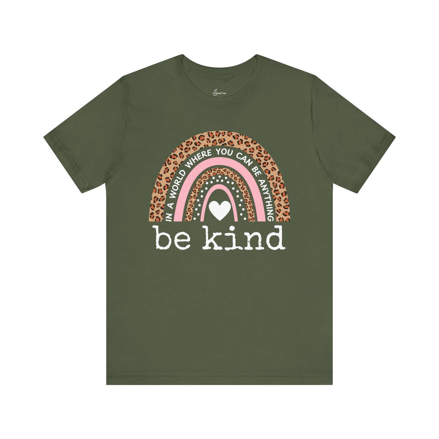 Leopard Rainbow Be Kind Tee