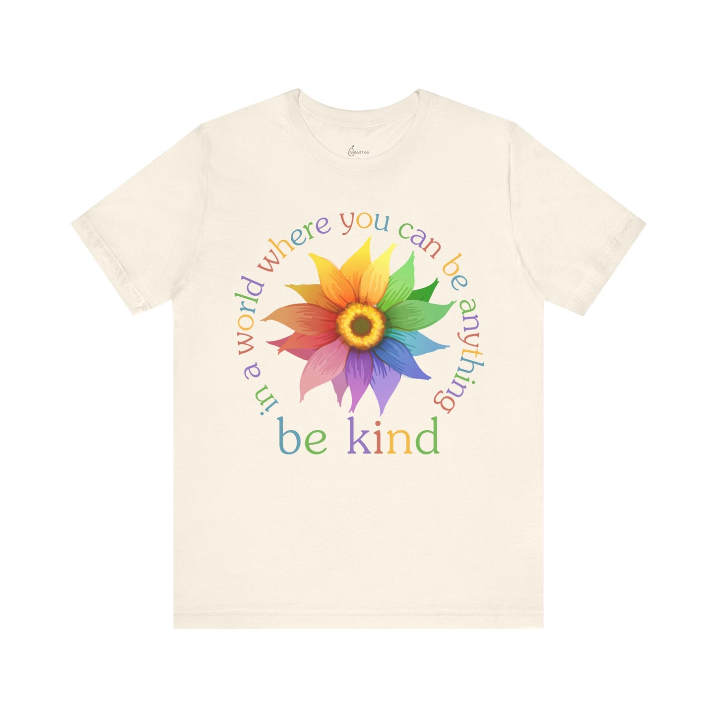 Rainbow Sunflower Be Kind Tee