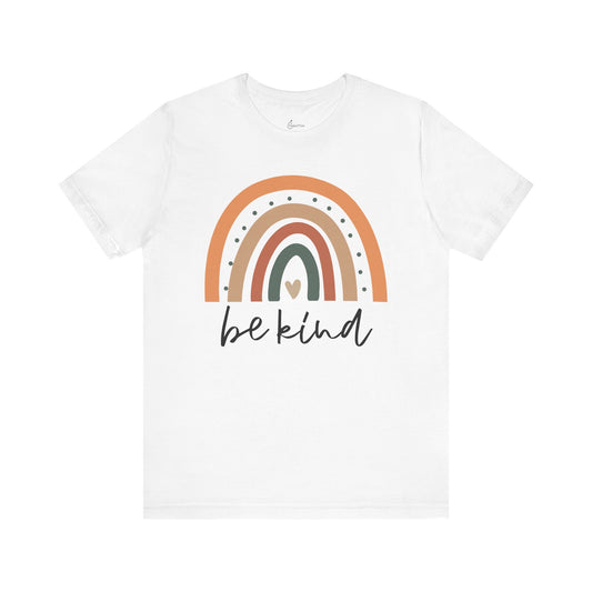 Be Kind Rainbow Boho Tee